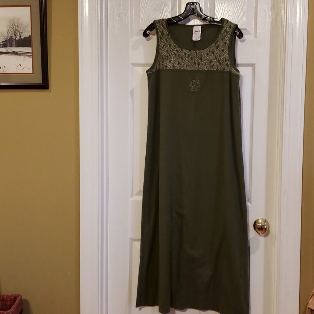 LINKS MIDI DRESS